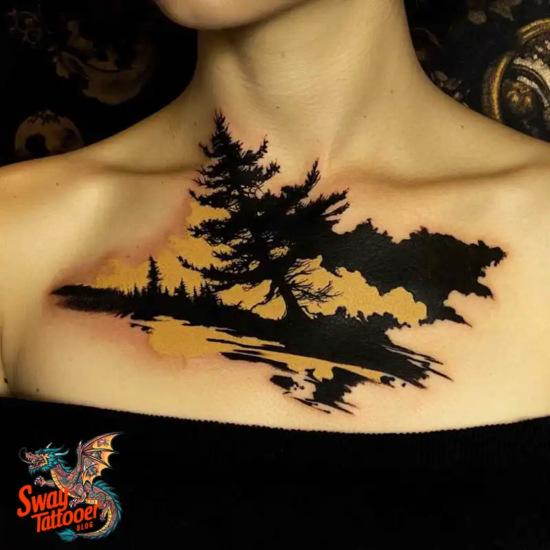 120 Pine Tree Tattoo Designs: Nature-Inspired Ink Arts 62 Pine Tree Tattoo