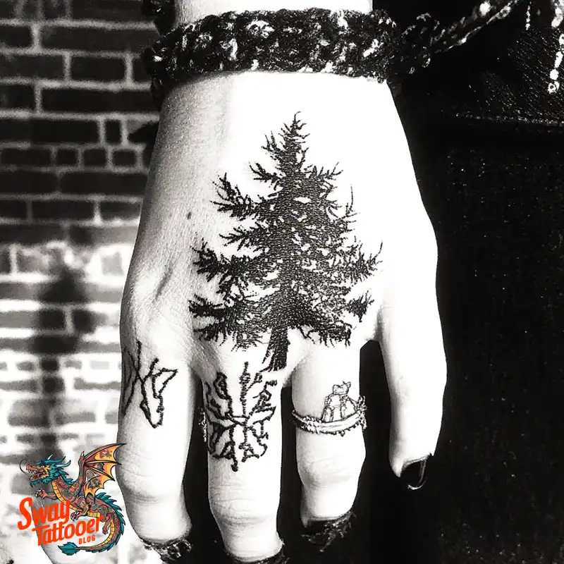120 Pine Tree Tattoo Designs: Nature-Inspired Ink Arts 59 Pine Tree Tattoo