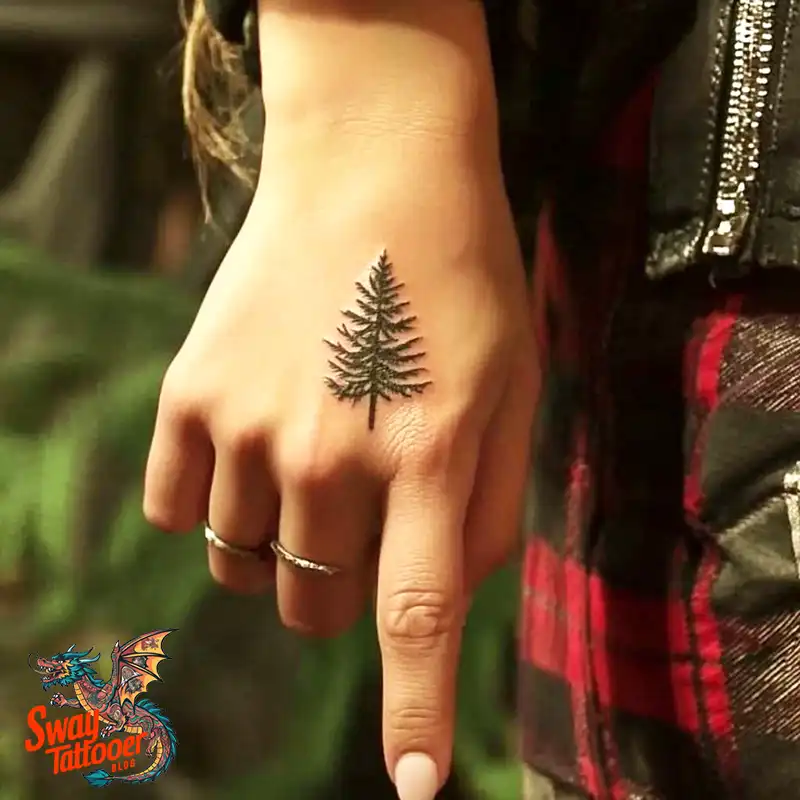 120 Pine Tree Tattoo Designs: Nature-Inspired Ink Arts 58 Pine Tree Tattoo