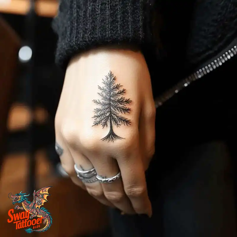 120 Pine Tree Tattoo Designs: Nature-Inspired Ink Arts 57 Pine Tree Tattoo