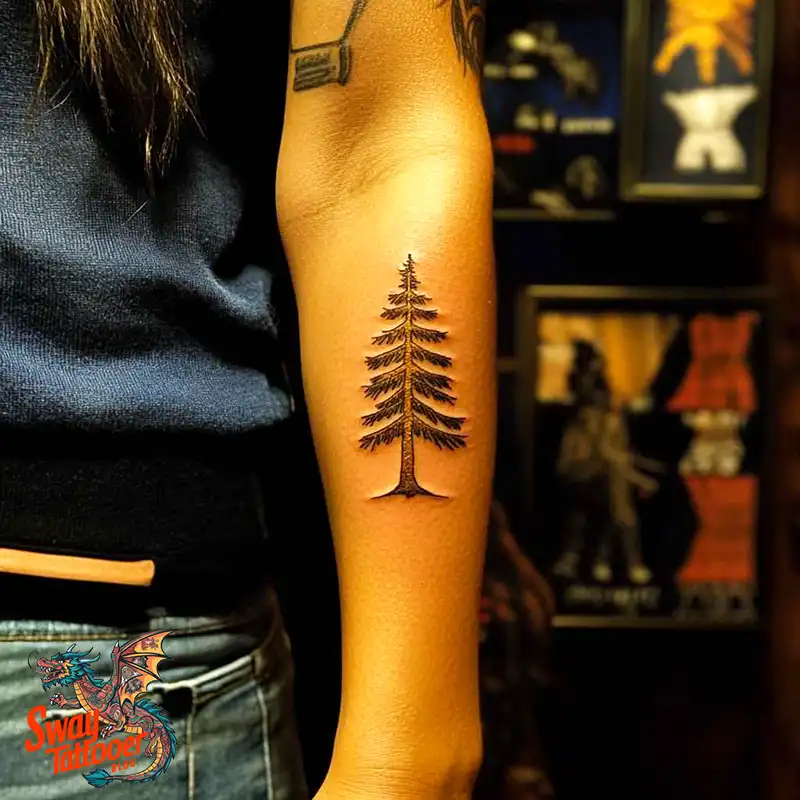 120 Pine Tree Tattoo Designs: Nature-Inspired Ink Arts 51 Pine Tree Tattoo