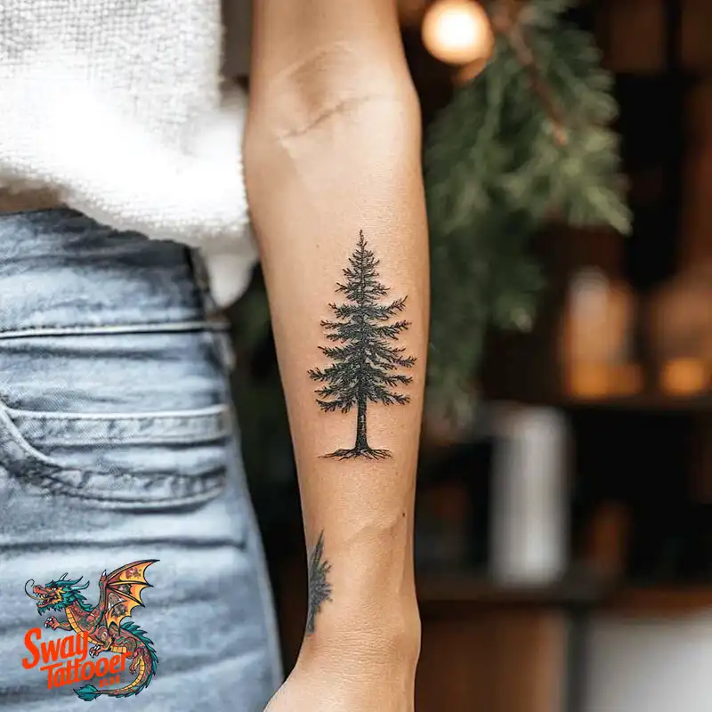 120 Pine Tree Tattoo Designs: Nature-Inspired Ink Arts 52 Pine Tree Tattoo