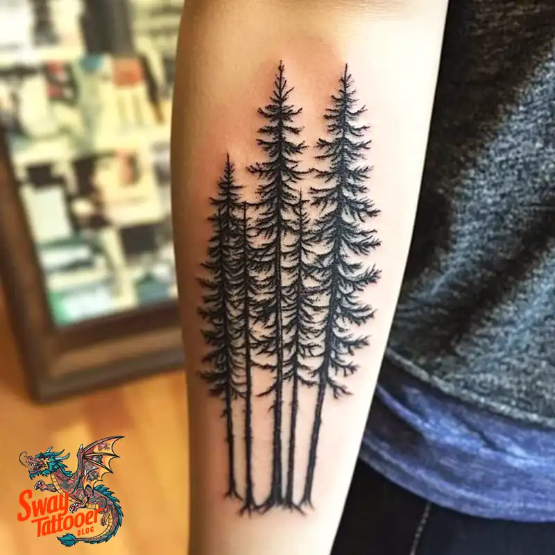 120 Pine Tree Tattoo Designs: Nature-Inspired Ink Arts 111 Pine Tree Tattoo