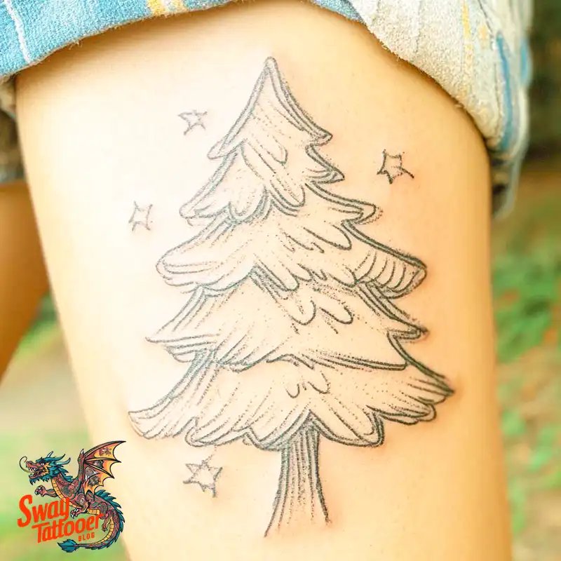 120 Pine Tree Tattoo Designs: Nature-Inspired Ink Arts 46 Pine Tree Tattoo