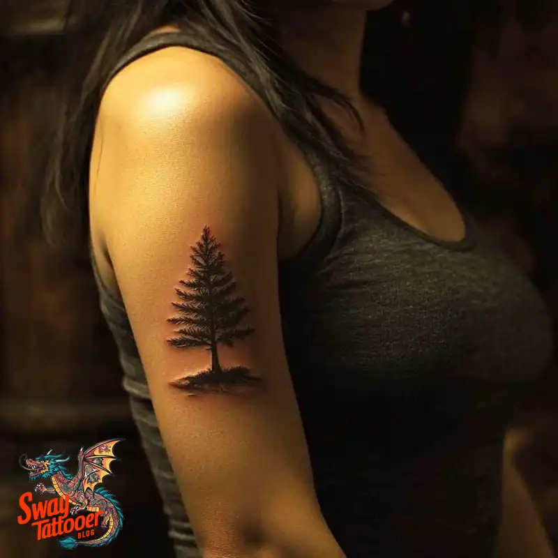 120 Pine Tree Tattoo Designs: Nature-Inspired Ink Arts 43 Pine Tree Tattoo