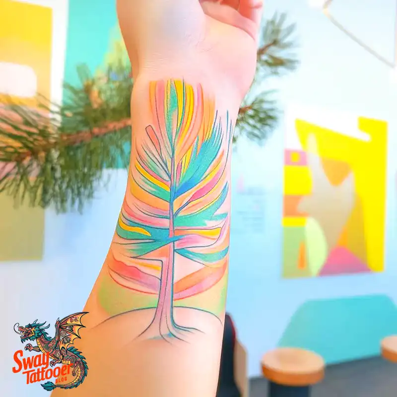 120 Pine Tree Tattoo Designs: Nature-Inspired Ink Arts 41 Pine Tree Tattoo