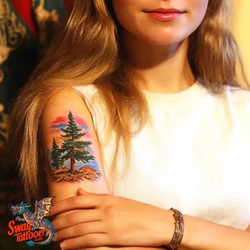 120 Pine Tree Tattoo Designs: Nature-Inspired Ink Arts 39 Pine Tree Tattoo