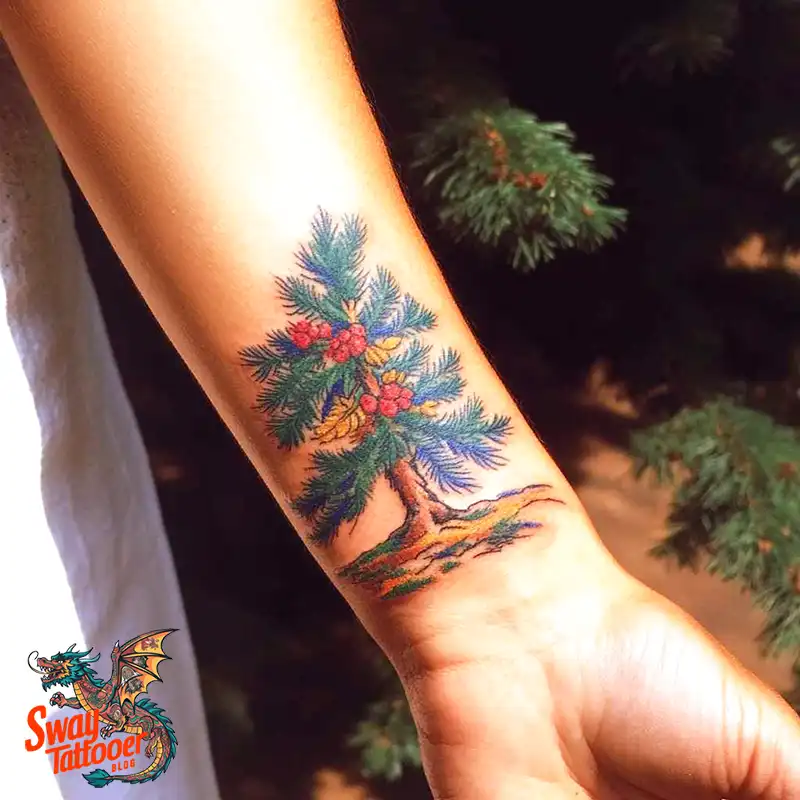 120 Pine Tree Tattoo Designs: Nature-Inspired Ink Arts 38 Pine Tree Tattoo