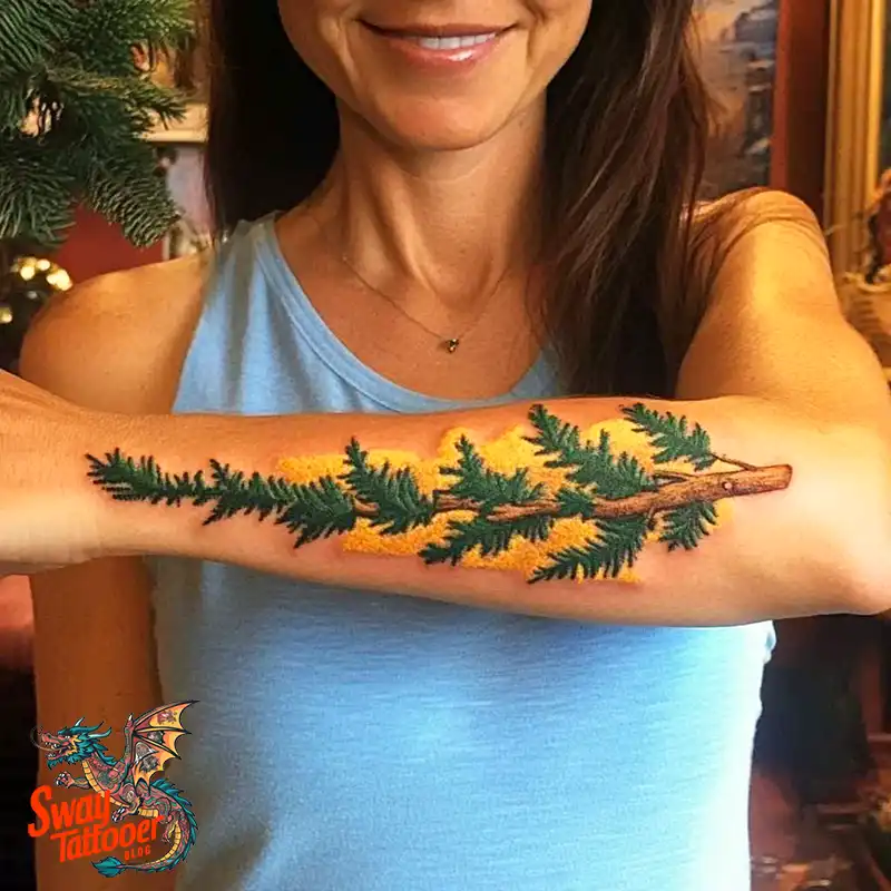 120 Pine Tree Tattoo Designs: Nature-Inspired Ink Arts 31 Pine Tree Tattoo
