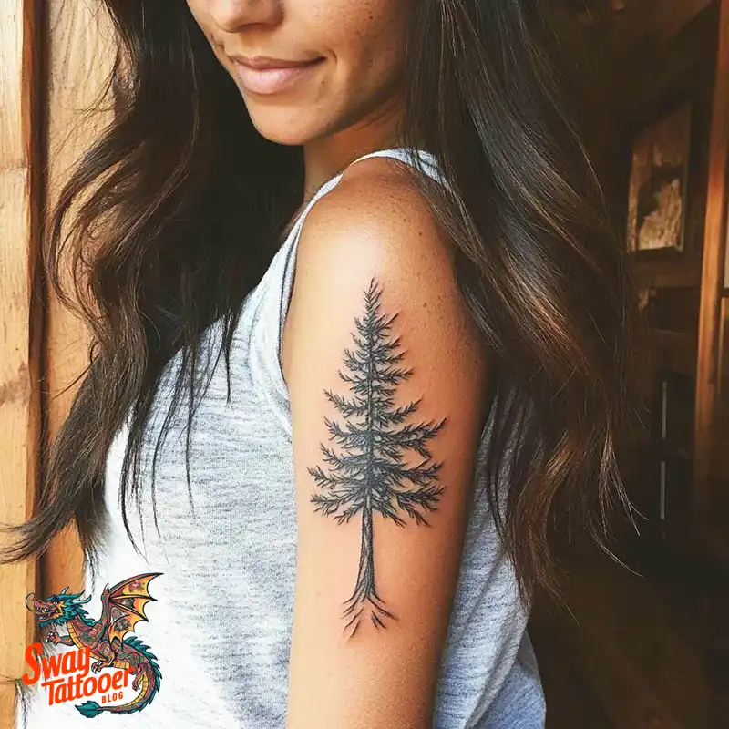 120 Pine Tree Tattoo Designs: Nature-Inspired Ink Arts 28 Pine Tree Tattoo