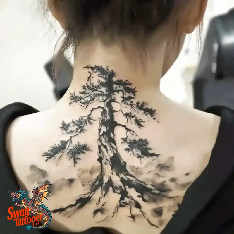 120 Pine Tree Tattoo Designs: Nature-Inspired Ink Arts 21 Pine Tree Tattoo