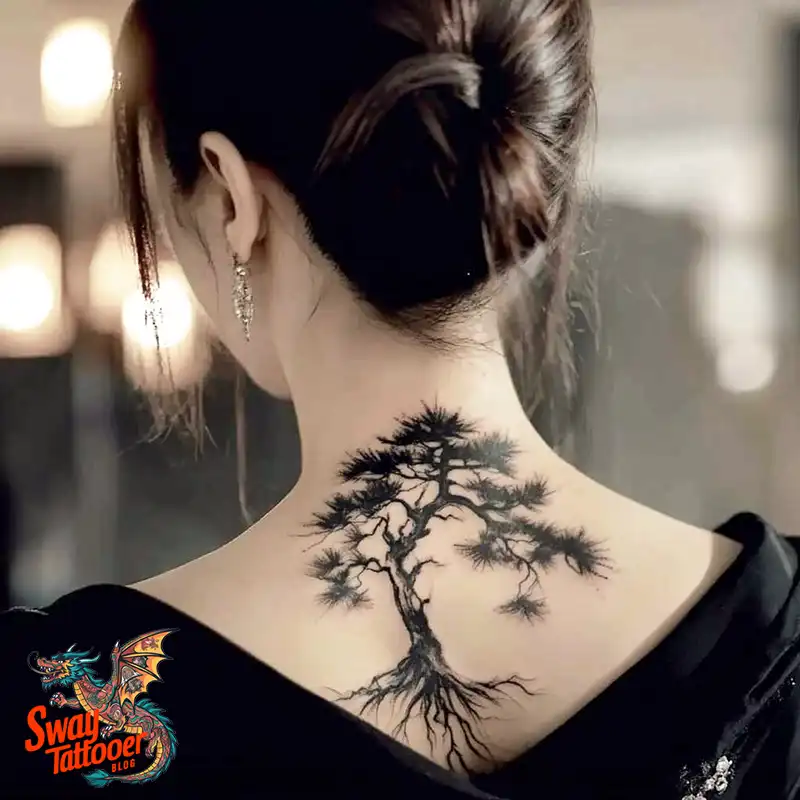 120 Pine Tree Tattoo Designs: Nature-Inspired Ink Arts 19 Pine Tree Tattoo