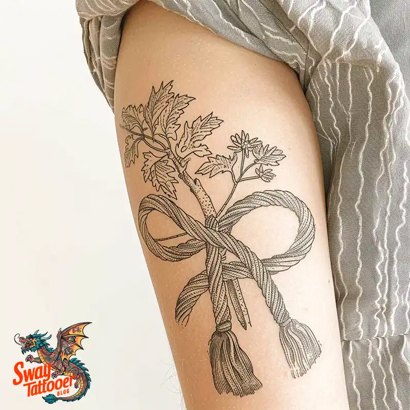 75 Rope Tattoo Design Ideas: Meaning, History and More 34 Rope Tattoo