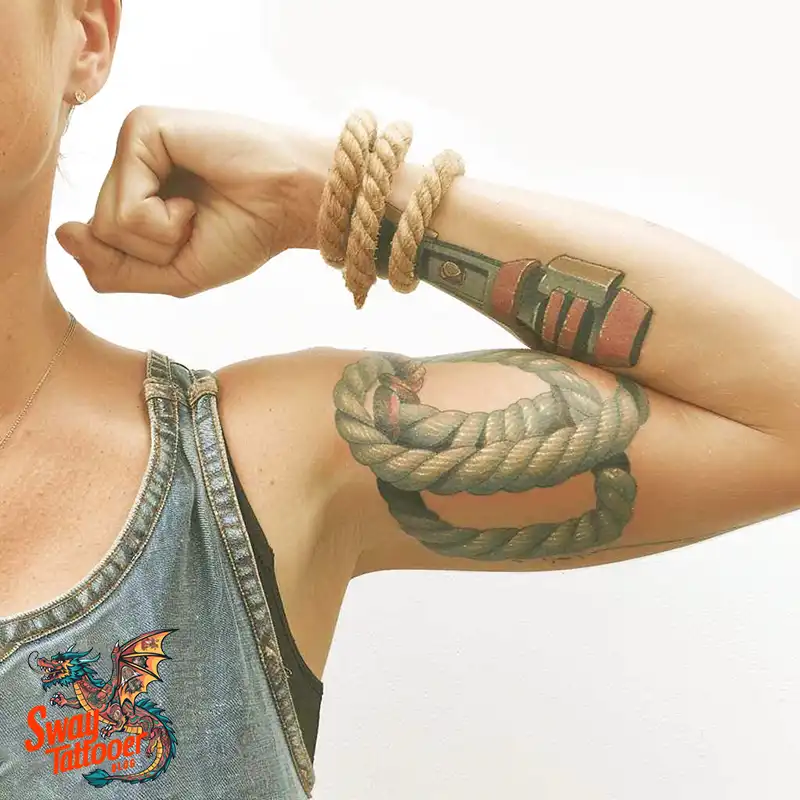 75 Rope Tattoo Design Ideas: Meaning, History and More 31 Rope Tattoo