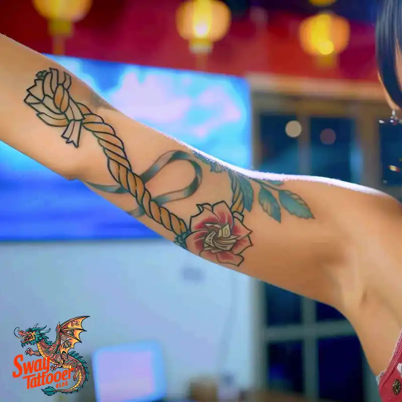 75 Rope Tattoo Design Ideas: Meaning, History and More 27 Rope Tattoo