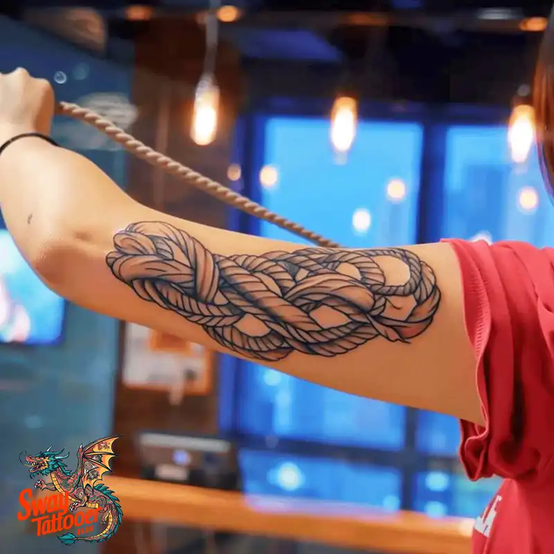 75 Rope Tattoo Design Ideas: Meaning, History and More 26 Rope Tattoo