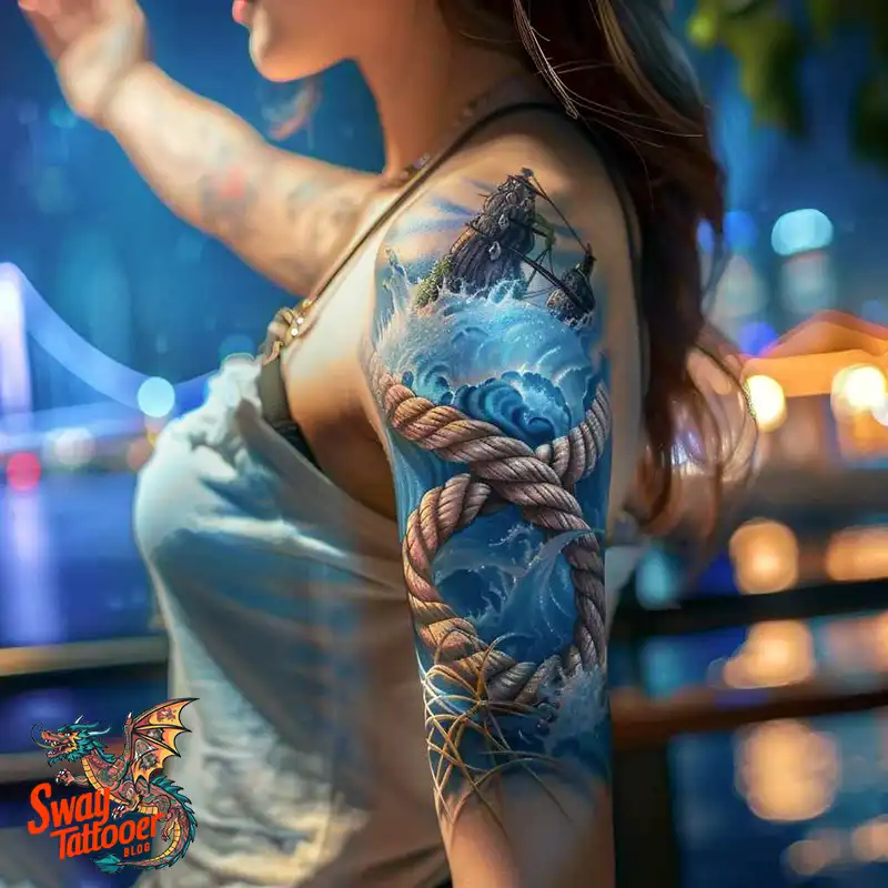 75 Rope Tattoo Design Ideas: Meaning, History and More 25 Rope Tattoo