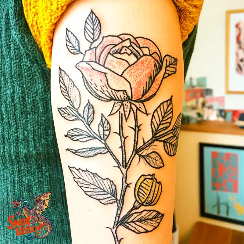 500 Rose Tattoos Design Ideas: Timeless Beauty & Symbolism 113 Rose Tattoos