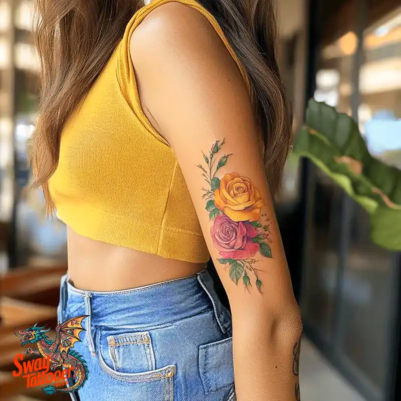 500 Rose Tattoos Design Ideas: Timeless Beauty & Symbolism 1 Rose Tattoos