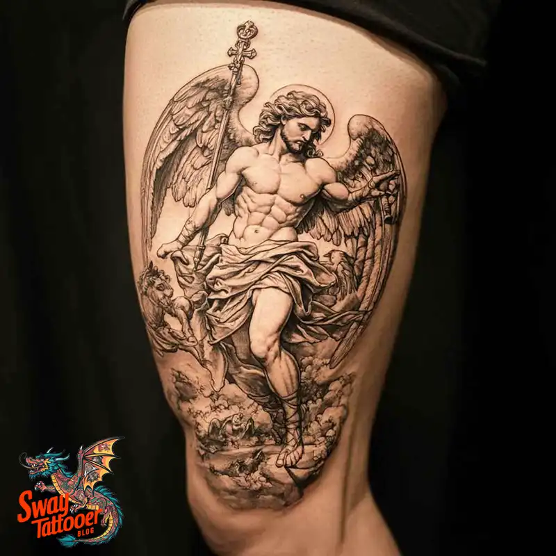 100 Saint Michael Tattoo Designs: The Archangel in Ink Styles 81 St Michael Tattoo