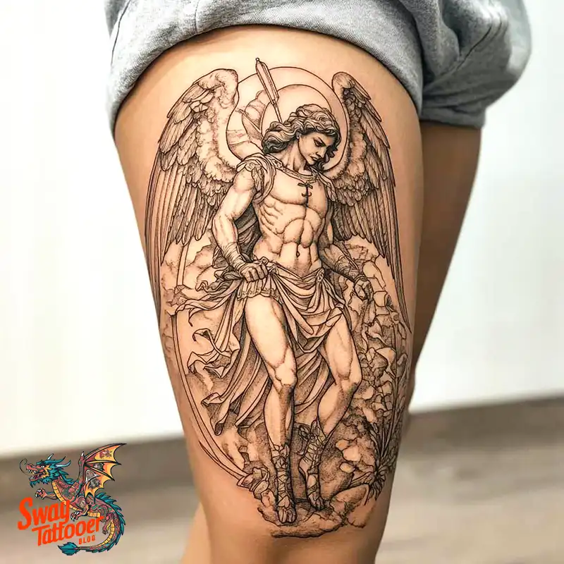 100 Saint Michael Tattoo Designs: The Archangel in Ink Styles 80 St Michael Tattoo