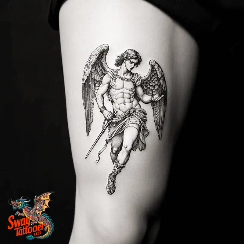 100 Saint Michael Tattoo Designs: The Archangel in Ink Styles 79 St Michael Tattoo