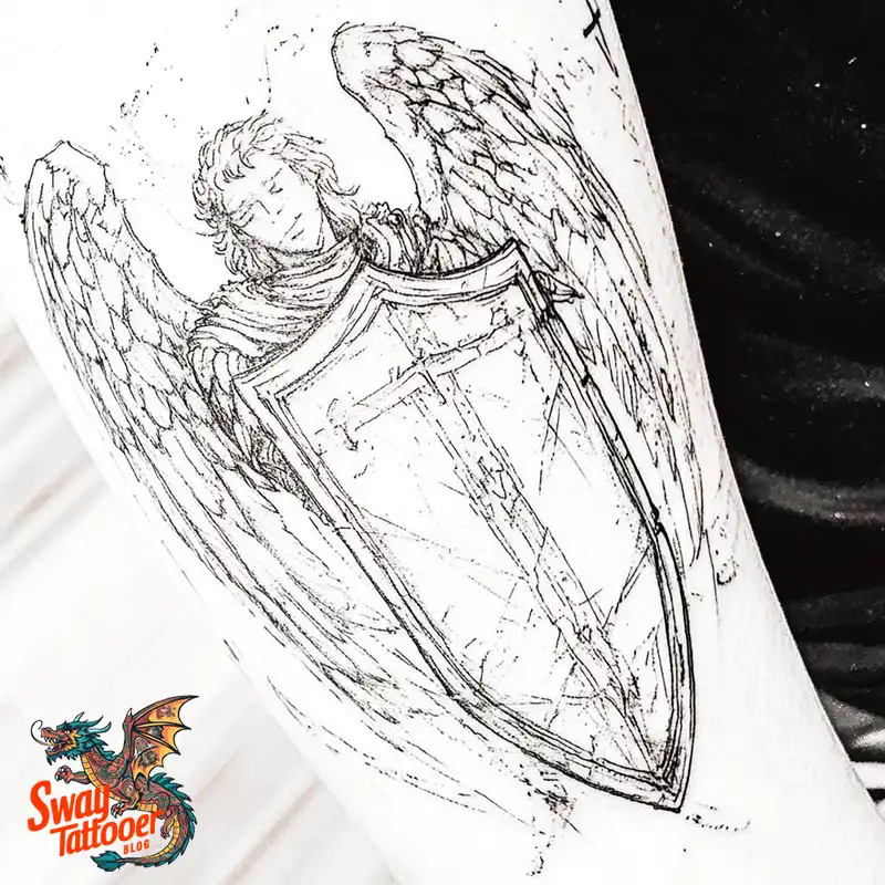100 Saint Michael Tattoo Designs: The Archangel in Ink Styles 74 St Michael Tattoo