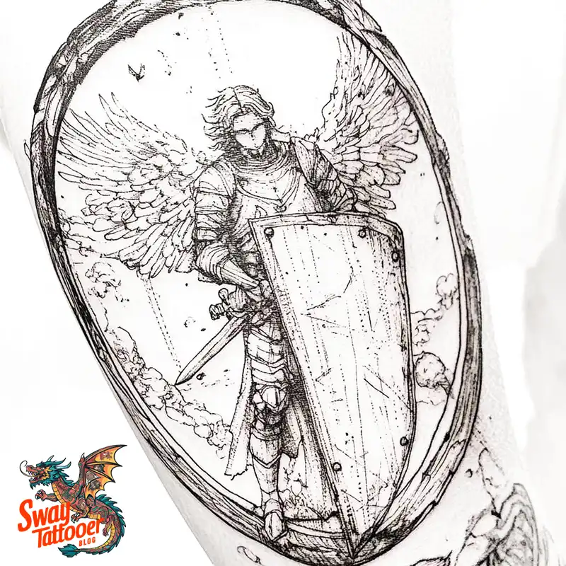 100 Saint Michael Tattoo Designs: The Archangel in Ink Styles 76 St Michael Tattoo