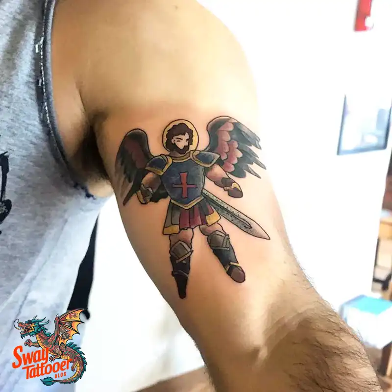 100 Saint Michael Tattoo Designs: The Archangel in Ink Styles 48 St. Michael Tattoo
