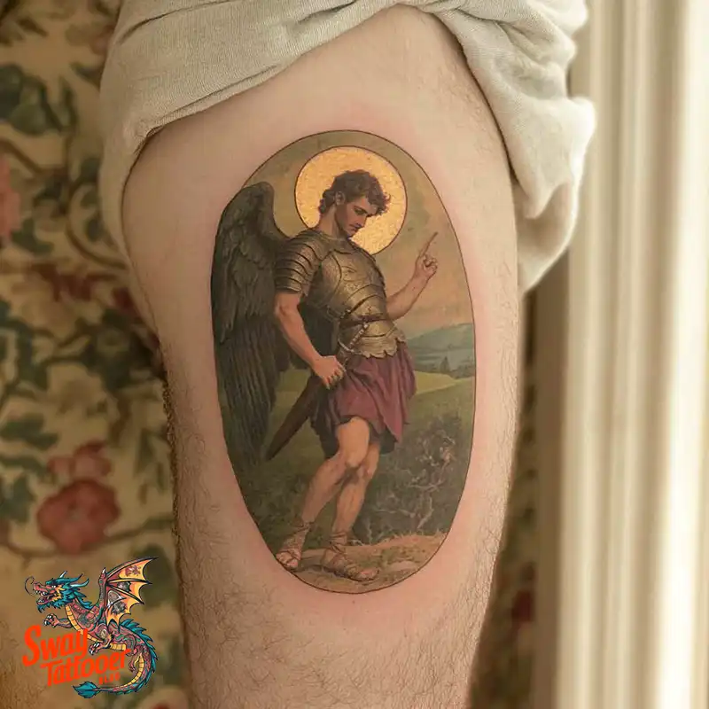 100 Saint Michael Tattoo Designs: The Archangel in Ink Styles 31 Saint Michael Tattoo