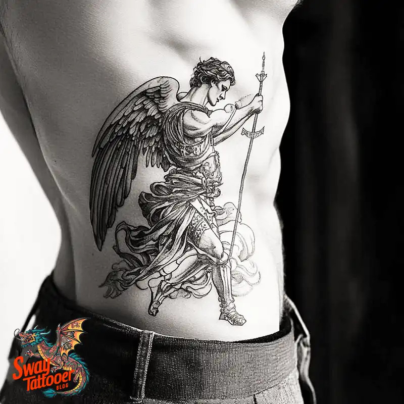 100 Saint Michael Tattoo Designs: The Archangel in Ink Styles 29 Saint Michael Tattoo
