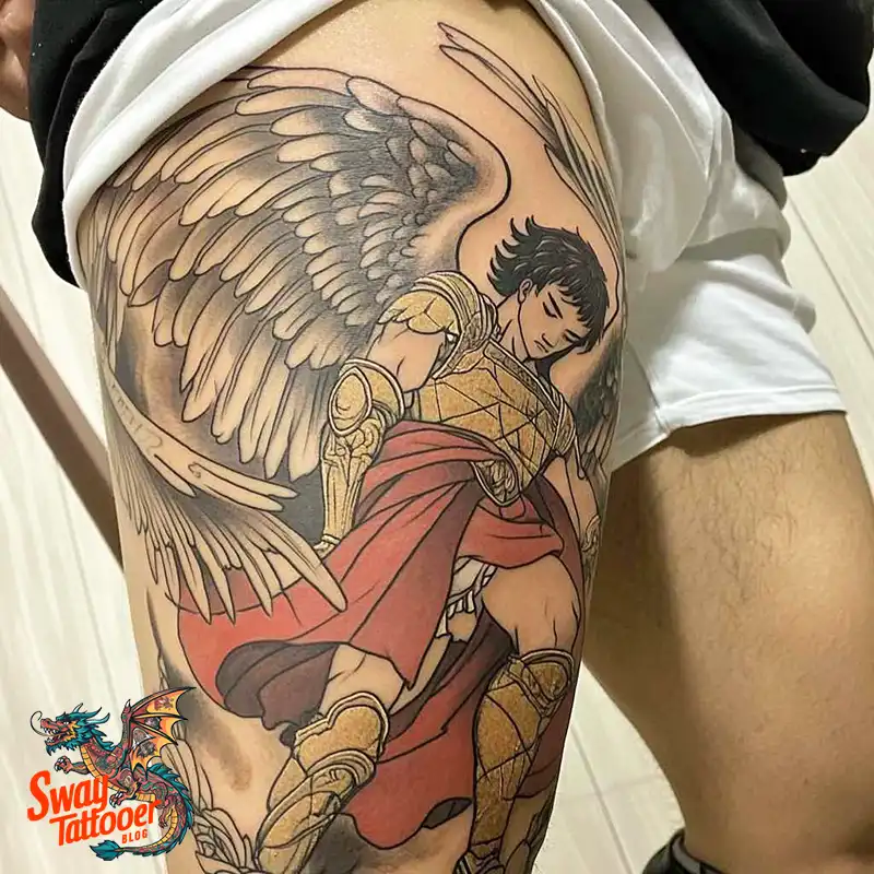 100 Saint Michael Tattoo Designs: The Archangel in Ink Styles 27 Saint Michael Tattoo