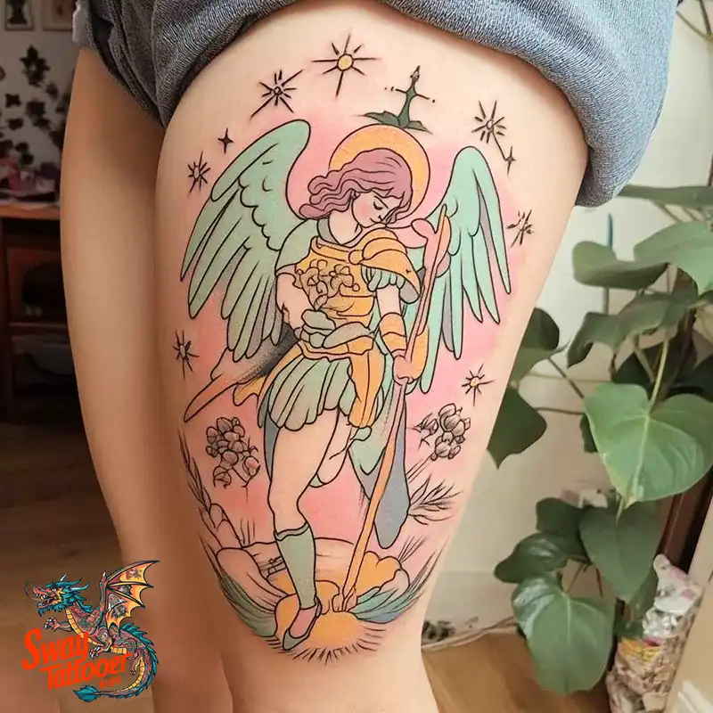 100 Saint Michael Tattoo Designs: The Archangel in Ink Styles 24 Saint Michael Tattoo