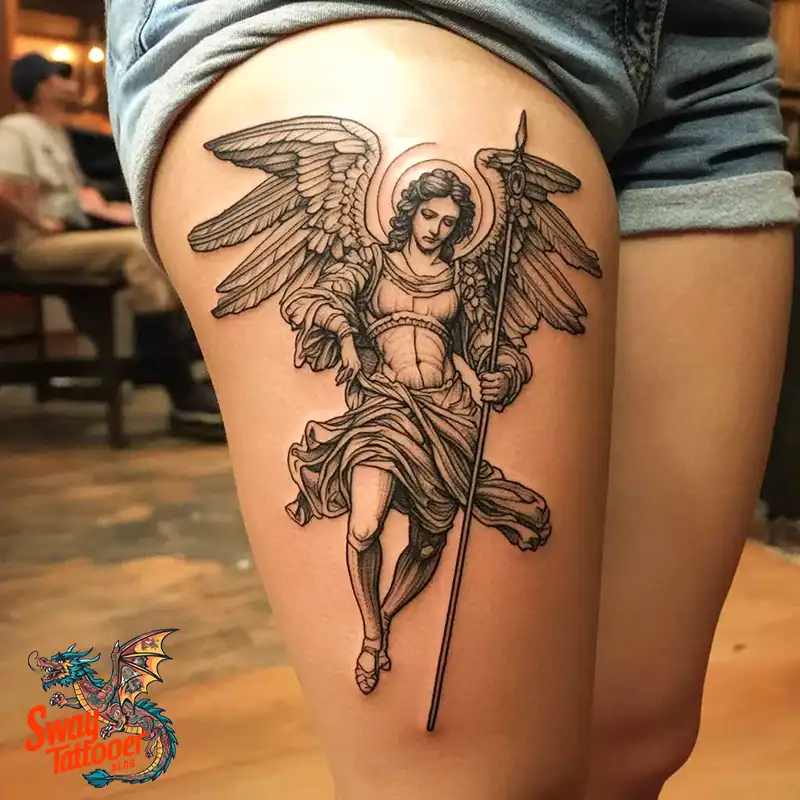 100 Saint Michael Tattoo Designs: The Archangel in Ink Styles 23 Saint Michael Tattoo