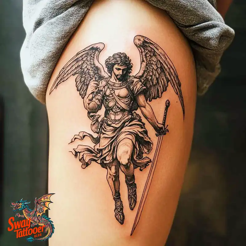 100 Saint Michael Tattoo Designs: The Archangel in Ink Styles 21 Saint Michael Tattoo