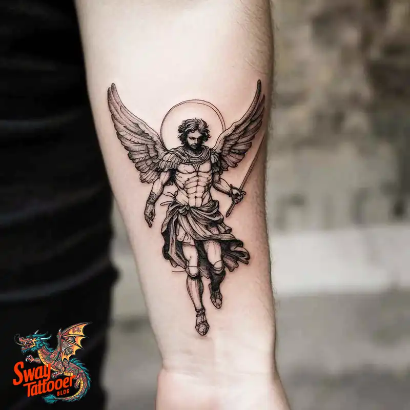 100 Saint Michael Tattoo Designs: The Archangel in Ink Styles 17 Saint Michael Tattoo