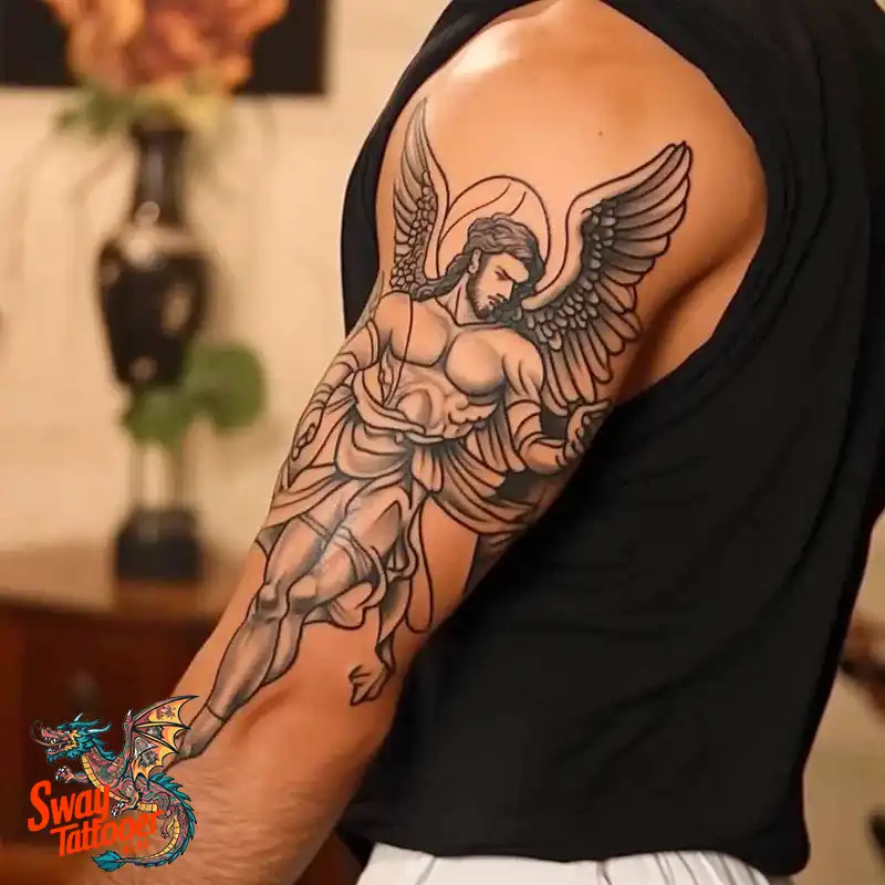 100 Saint Michael Tattoo Designs: The Archangel in Ink Styles 14 Saint Michael Tattoo