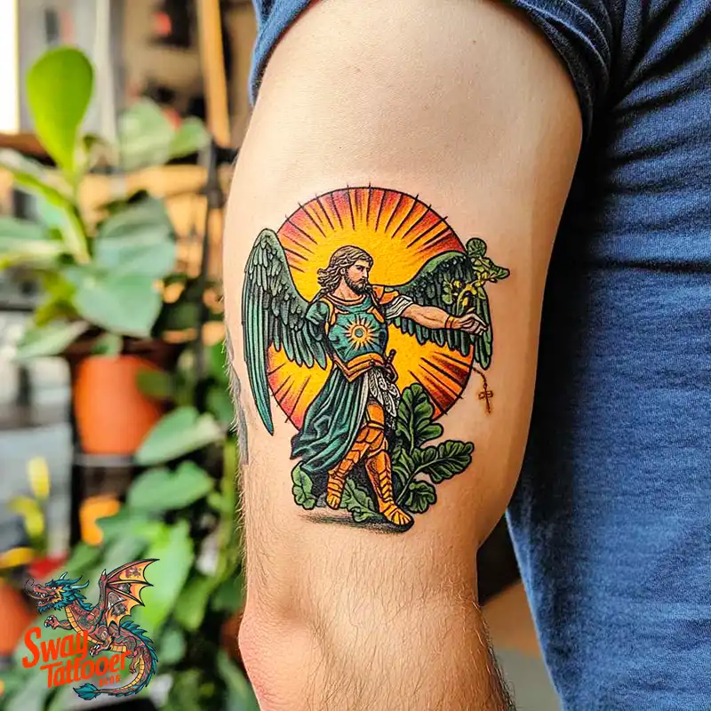 100 Saint Michael Tattoo Designs: The Archangel in Ink Styles 83 St Michael Tattoo