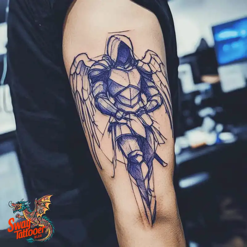 100 Saint Michael Tattoo Designs: The Archangel in Ink Styles 7 Saint Michael Tattoo