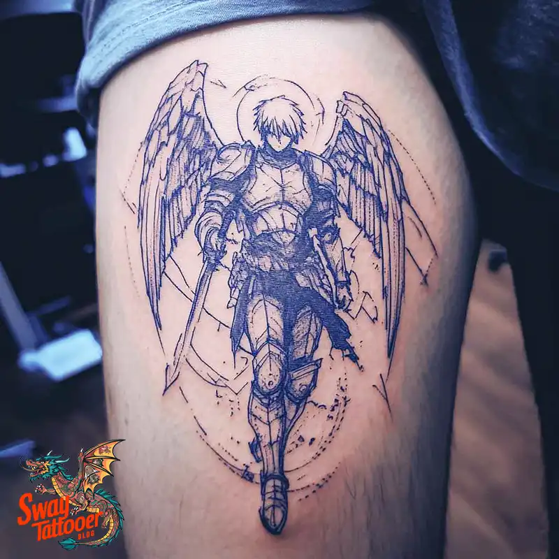 100 Saint Michael Tattoo Designs: The Archangel in Ink Styles 6 Saint Michael Tattoo