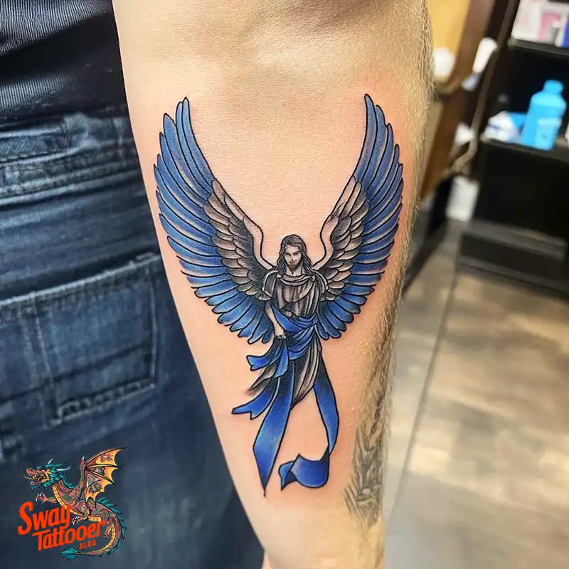 100 Saint Michael Tattoo Designs: The Archangel in Ink Styles 3 Saint Michael Tattoo