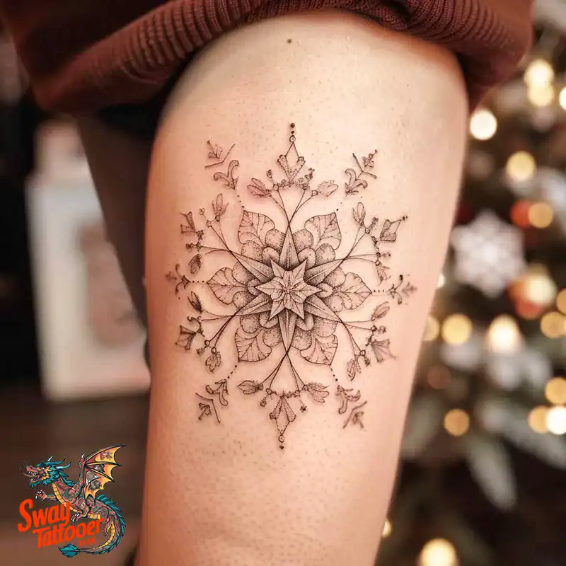 120 Snowflake Tattoo Design Ideas: Unique, Frozen Art 123 Snowflake Tattoo