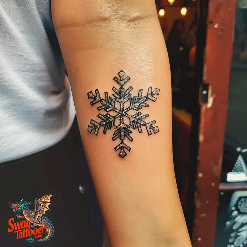 120 Snowflake Tattoo Design Ideas: Unique, Frozen Art 114 Snowflake Tattoo