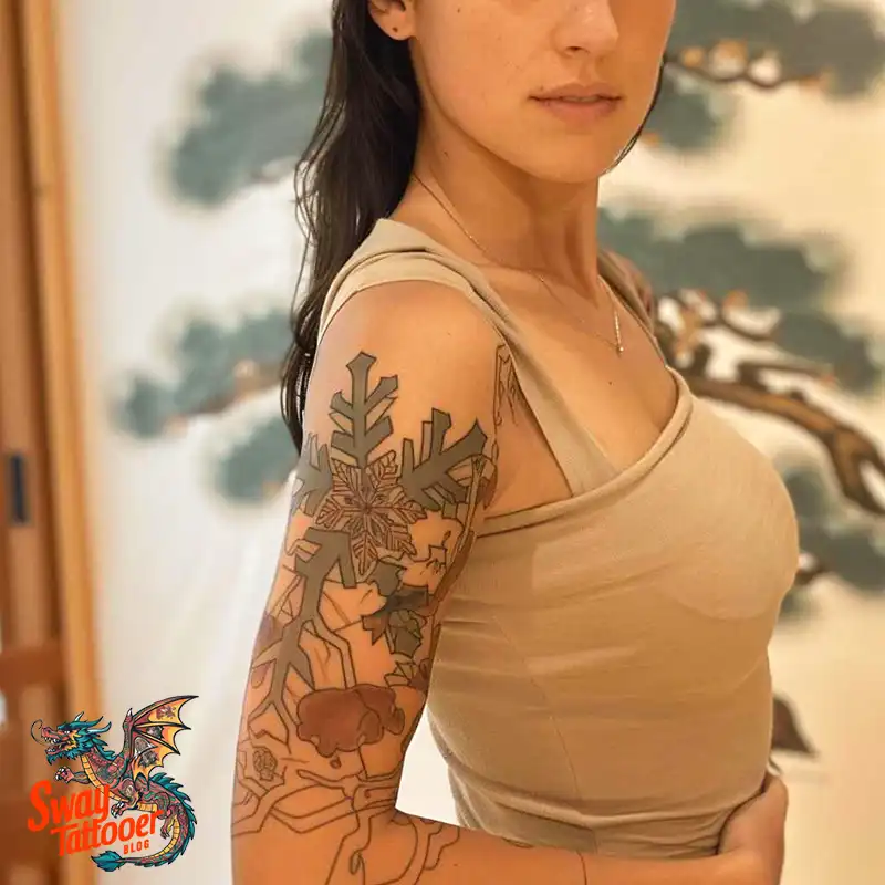 120 Snowflake Tattoo Design Ideas: Unique, Frozen Art 22 Snowflake Tattoo