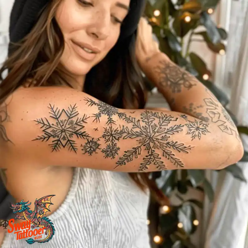 120 Snowflake Tattoo Design Ideas: Unique, Frozen Art 20 Snowflake Tattoo