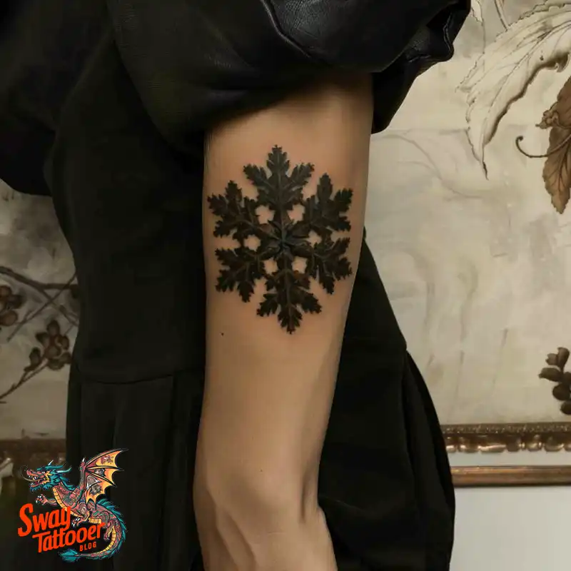 120 Snowflake Tattoo Design Ideas: Unique, Frozen Art 17 Snowflake Tattoo
