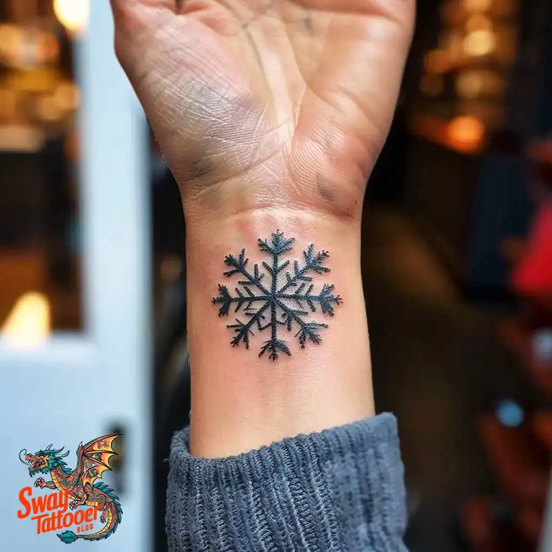 120 Snowflake Tattoo Design Ideas: Unique, Frozen Art 113 Snowflake Tattoo
