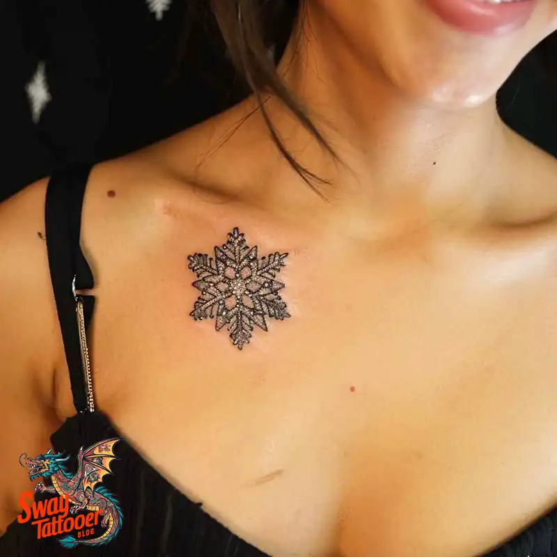 120 Snowflake Tattoo Design Ideas: Unique, Frozen Art 12 Snowflake Tattoo