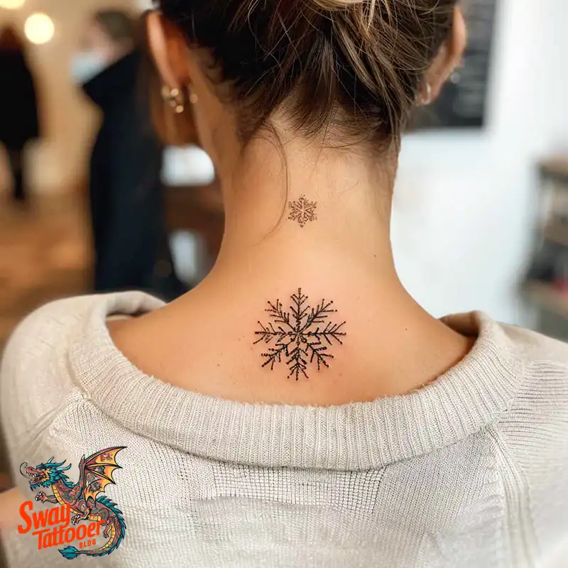 120 Snowflake Tattoo Design Ideas: Unique, Frozen Art 2 Snowflake Tattoo