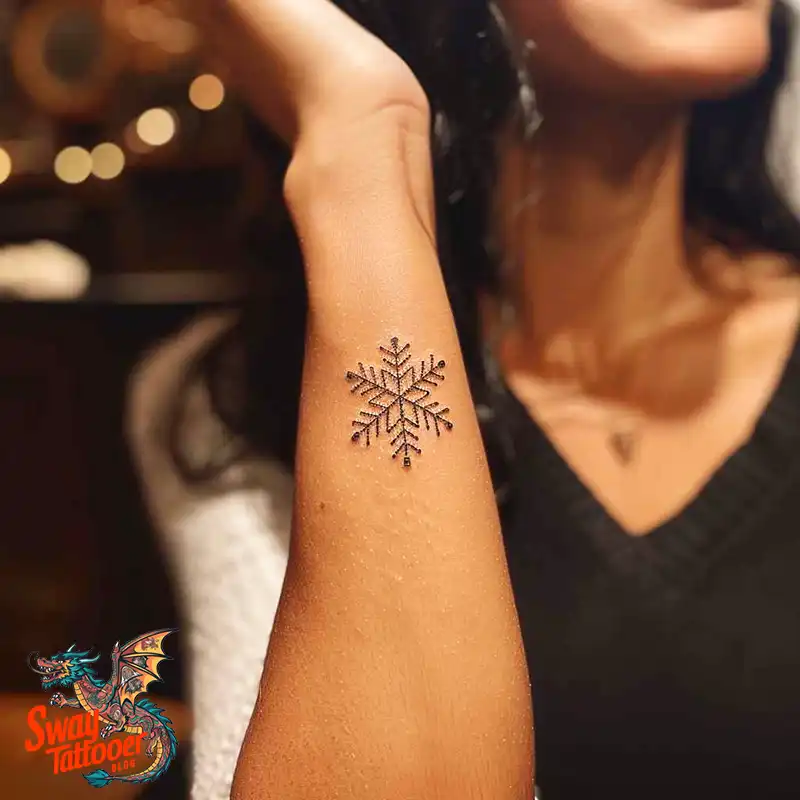 120 Snowflake Tattoo Design Ideas: Unique, Frozen Art 1 Snowflake Tattoo